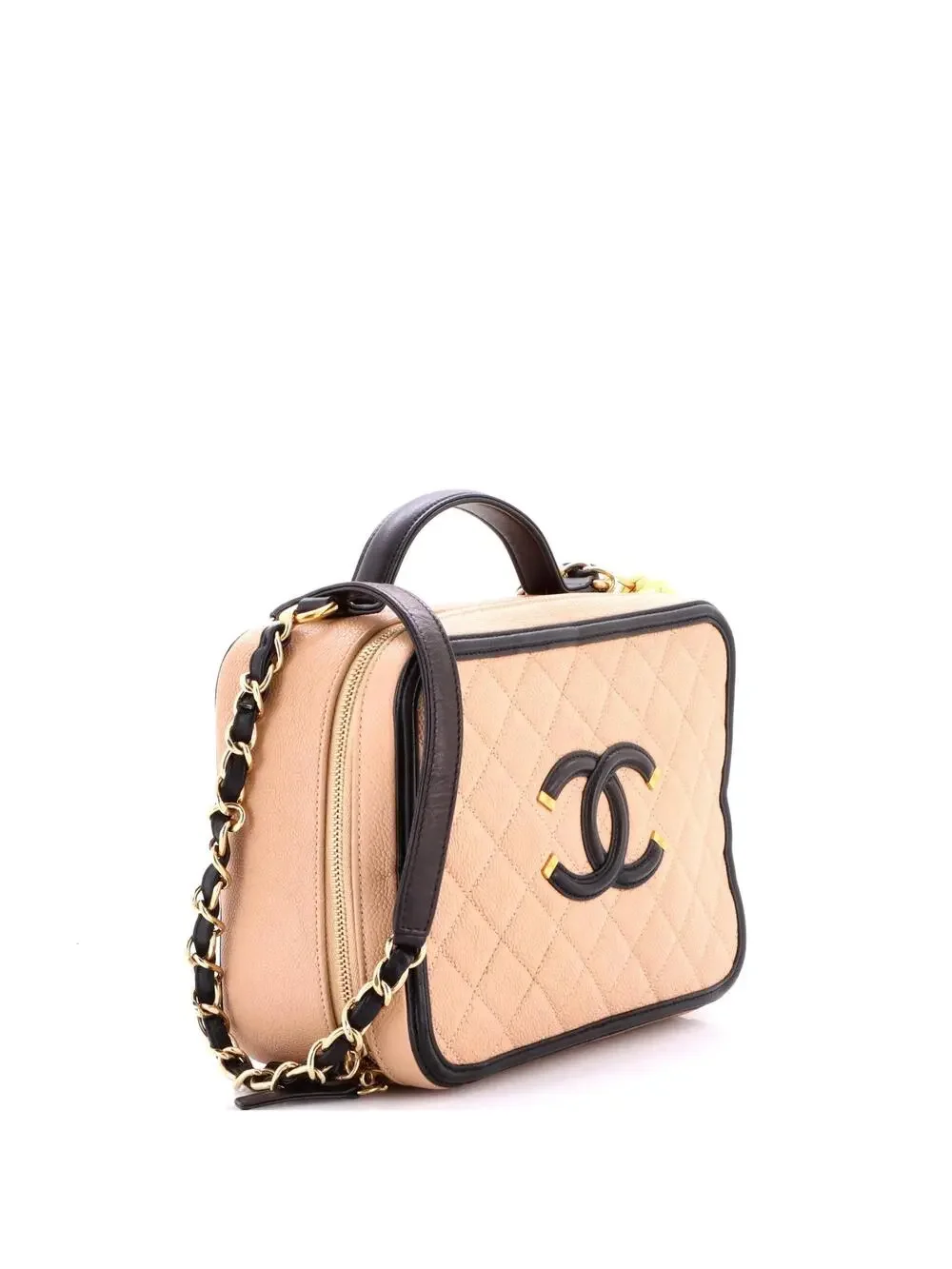 Chanel Filigree Vanity Case Quilted #277154C33B